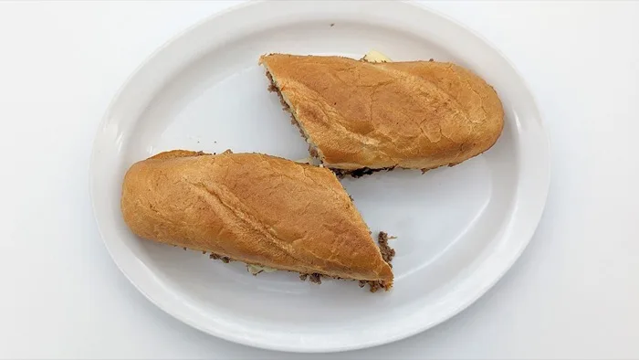 Steak and cheese sub at Venus III
